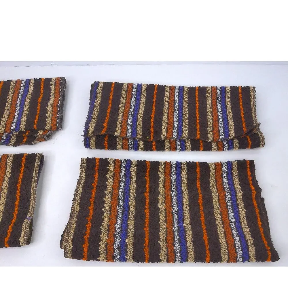 Vintage Striped Hand Towel Kitchen Set Of 4 New Deadstock